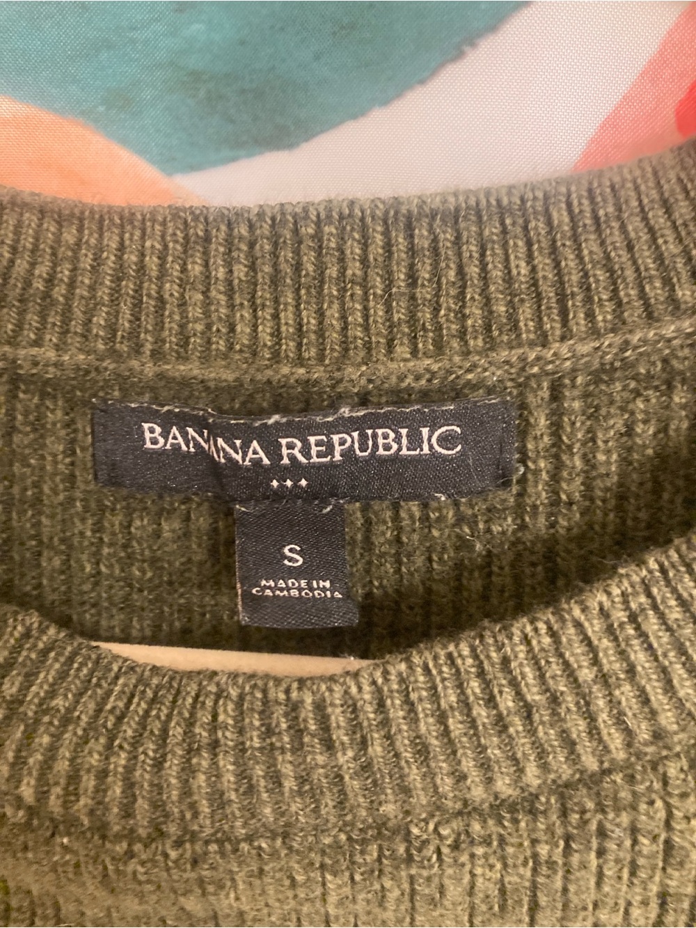 Banana Republic Olive Crewneck Sweater